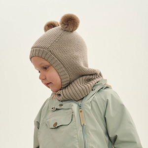 Балаклава Peppihat "Momla", бежевая